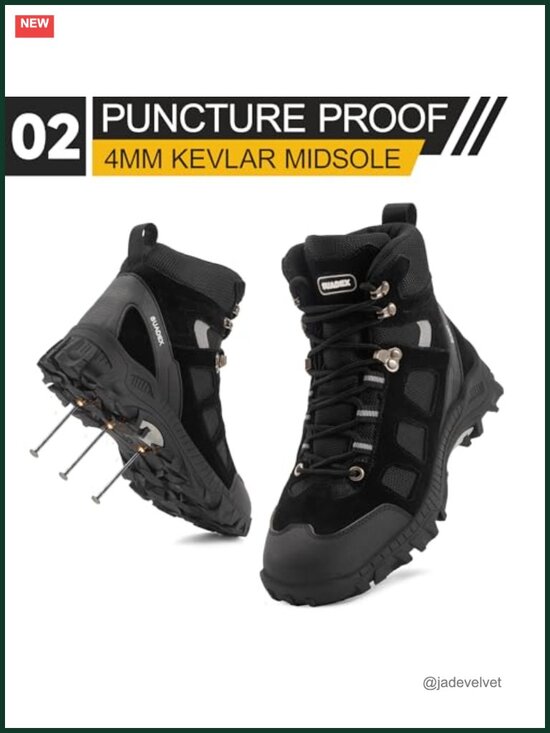 Steel Toe Work Boots Non Slip Safety Construction Indestructible Puncture Proof
